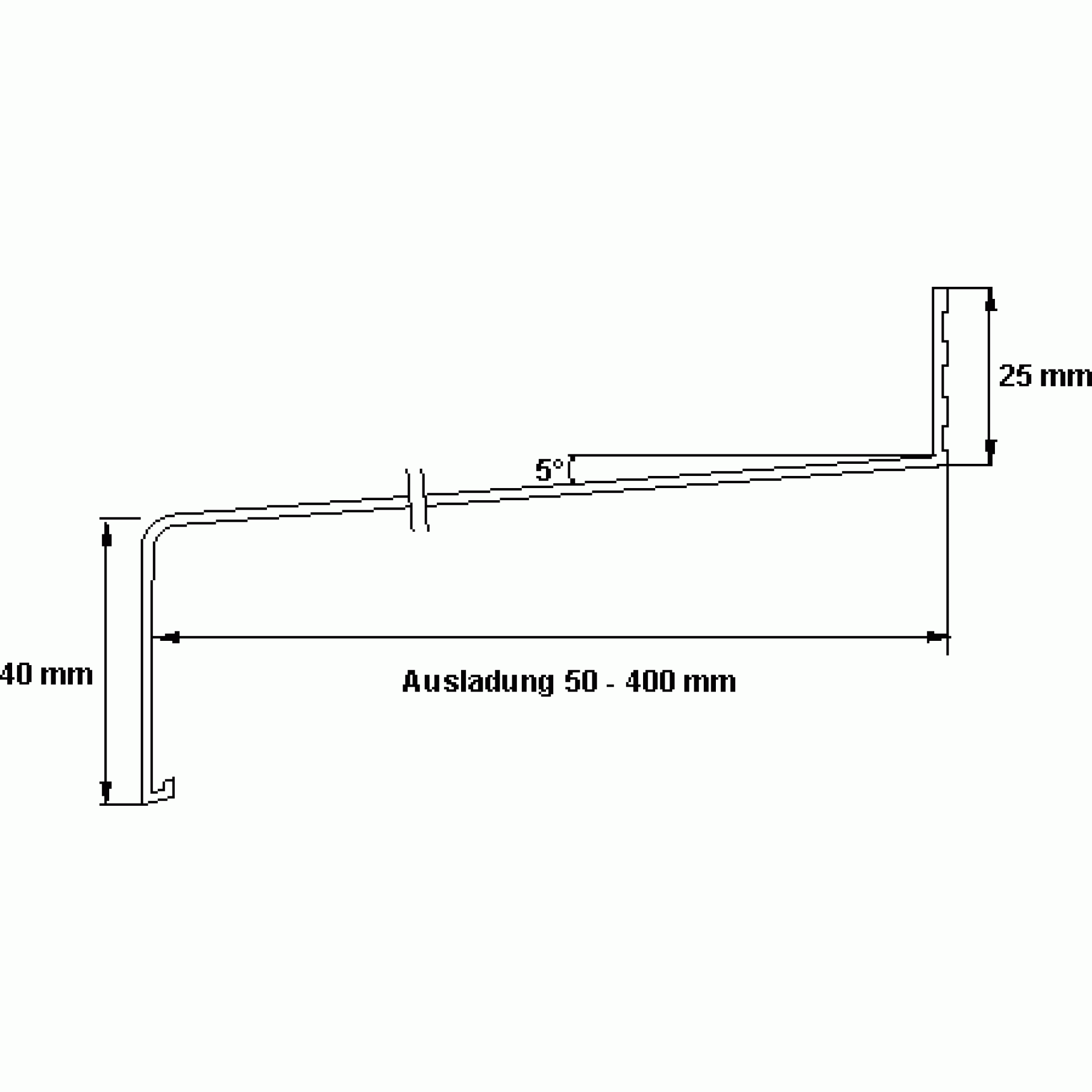 Fensterbank Alu EV1 195mm Fensterbank Alu EV1 195mm